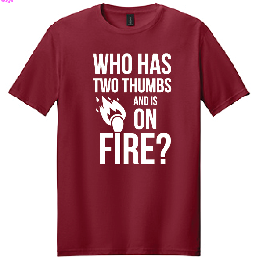 Two Thumbs Cardinal Red Shirt