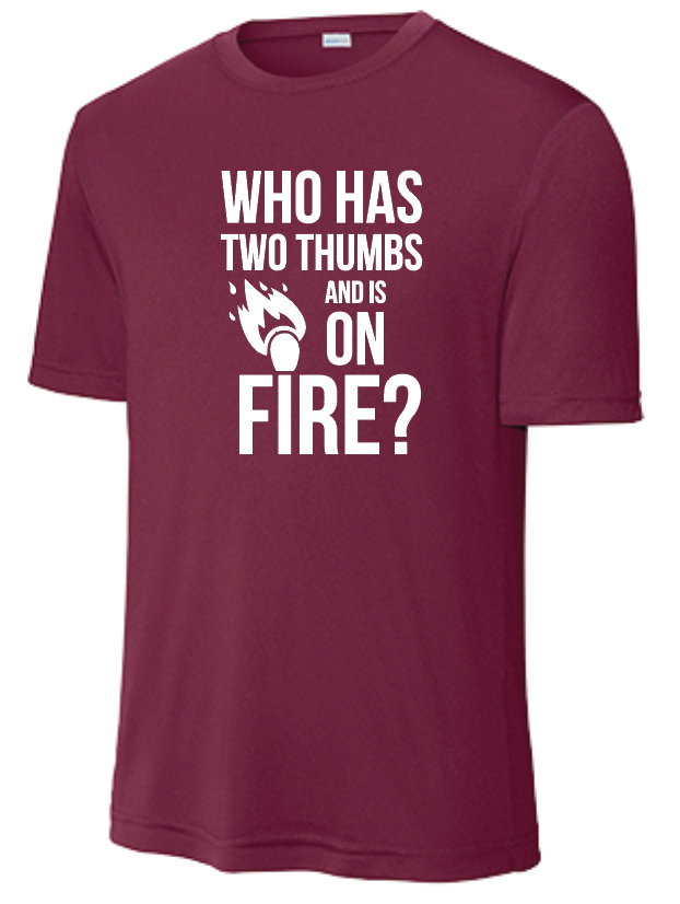 Two Thumbs Cardinal Red Shirt